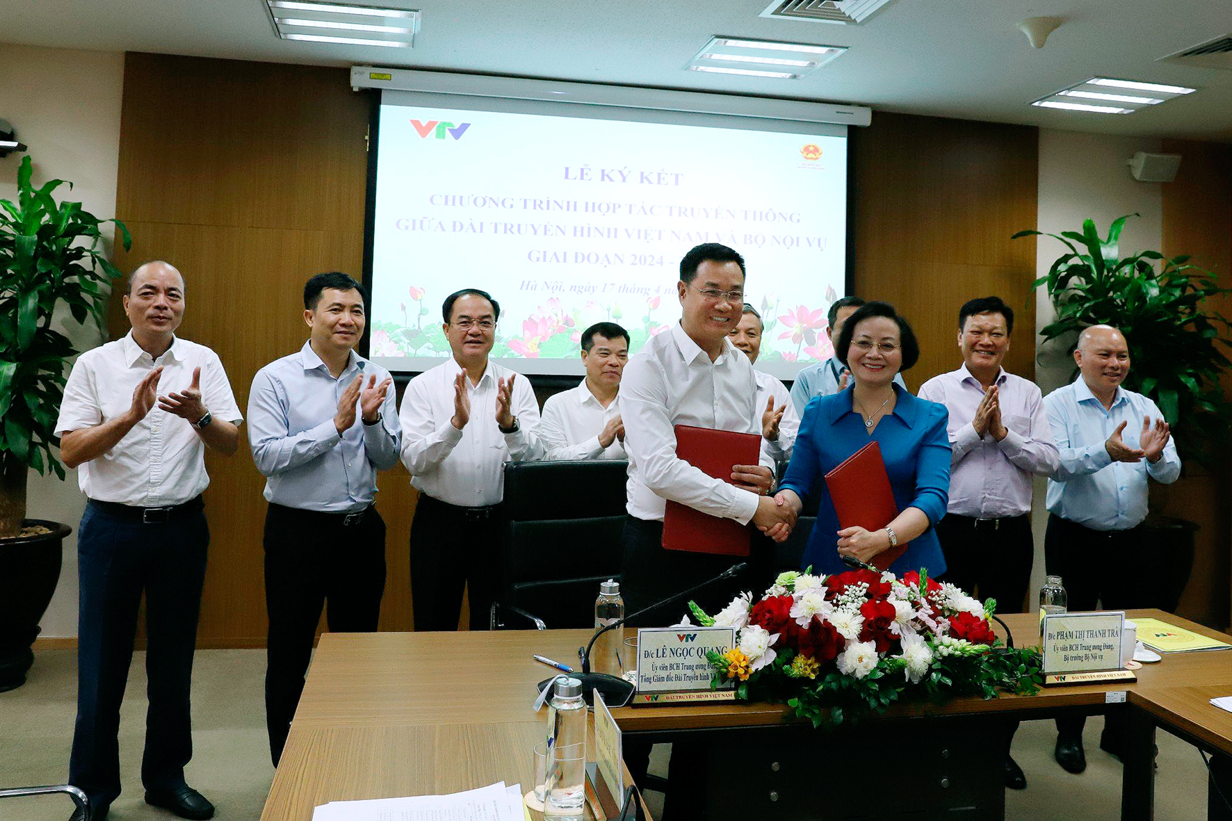 Bộ Nội vụ và Đài Truyền hình Việt Nam ký kết Chương trình hợp tác truyền thông