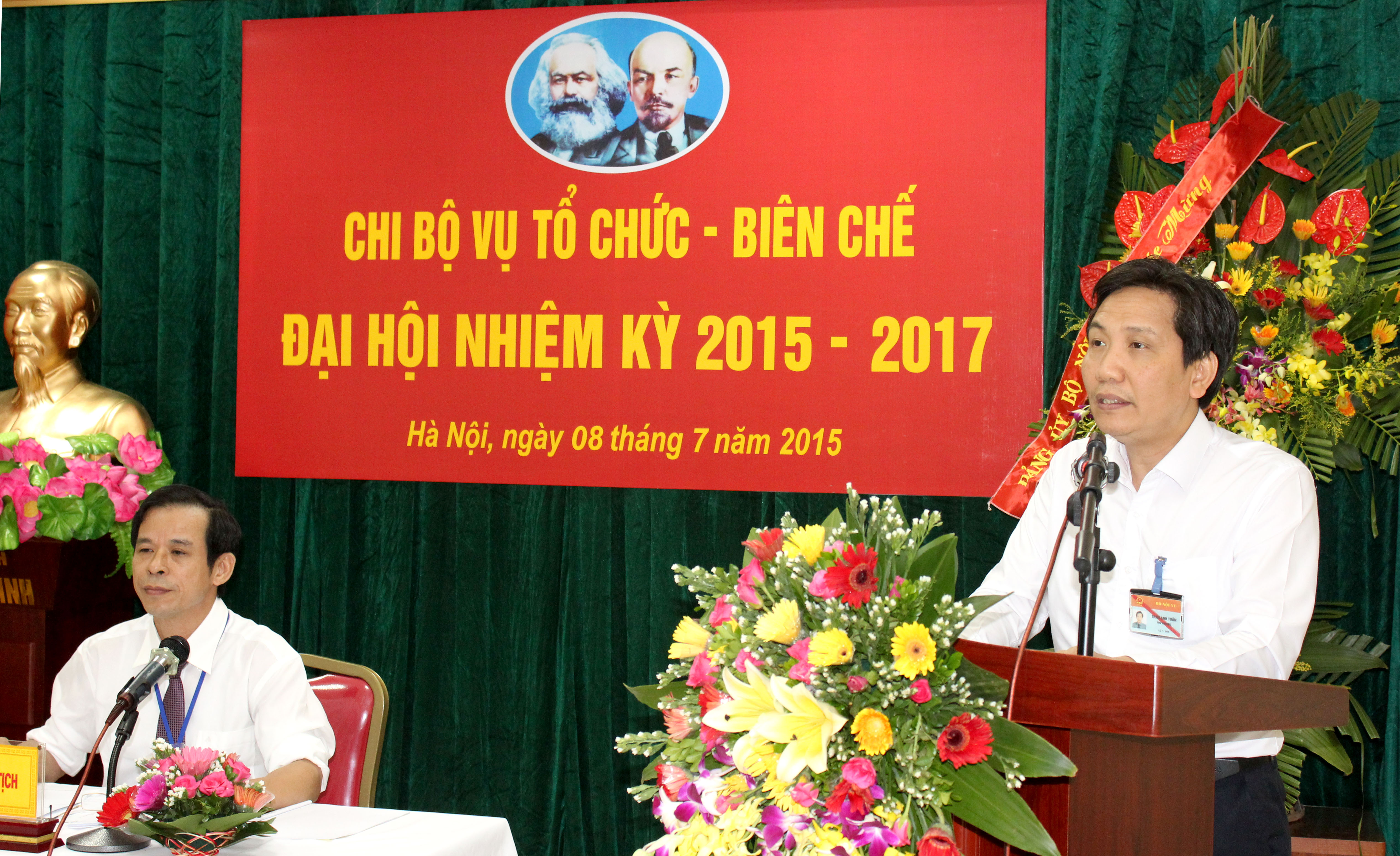 Chi bộ Vụ Tổ chức - Biên chế tổ chức Đại hội chi bộ nhiệm kỳ 2015 - 2017