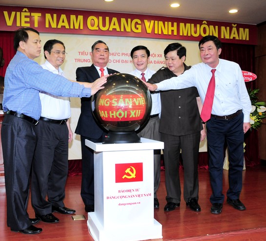 Khai trương trang tin điện tử "Đảng Cộng sản Việt Nam - Đại hội XII"
