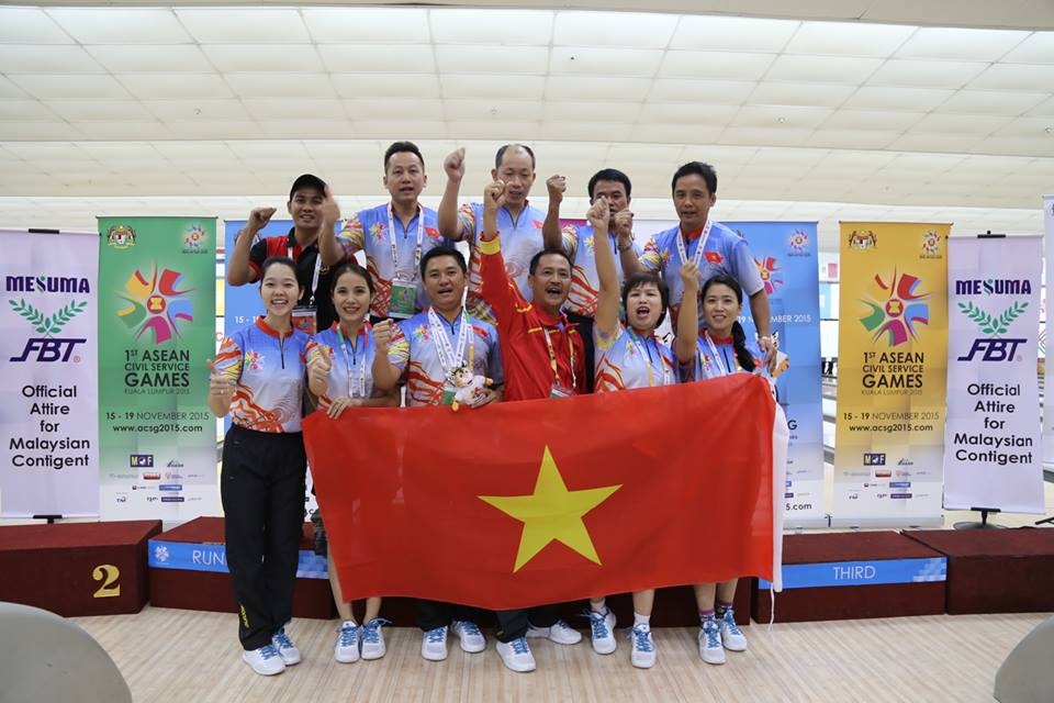 Đoàn thể thao nền công vụ Việt Nam đạt thành tích cao tại Đại hội thể thao nền công vụ các nước ASEAN lần thứ nhất