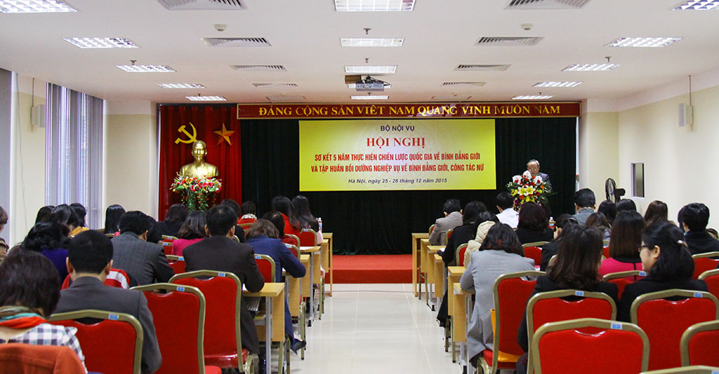 Bộ Nội vụ tổ chức Hội nghị sơ kết 5 năm thực hiện chiến lược quốc gia về bình đẳng giới và tập huấn bồi dưỡng nghiệp vụ về bình đẳng giới, công tác nữ
