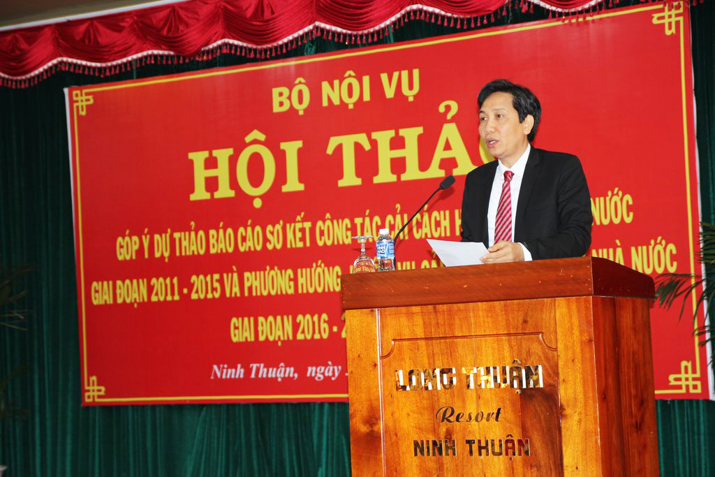 Hội thảo góp ý hoàn thiện Dự thảo Báo cáo sơ kết công tác cải cách hành chính nhà nước giai đoạn 2011 - 2015, phương hướng nhiệm vụ cải cách hành chính nhà nước giai đoạn 2016 - 2020 tại Ninh Thuận