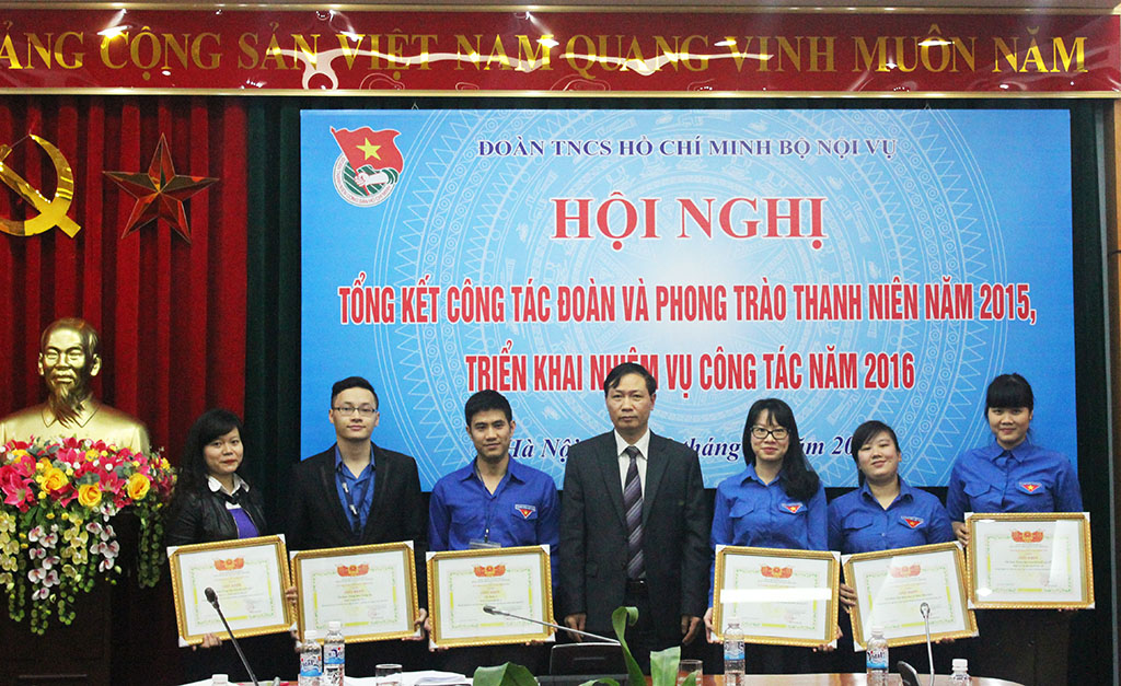 Đoàn Thanh niên Bộ Nội vụ: Hội nghị tổng kết công tác Đoàn và phong trào thanh niên năm 2015, triển khai nhiệm vụ năm 2016