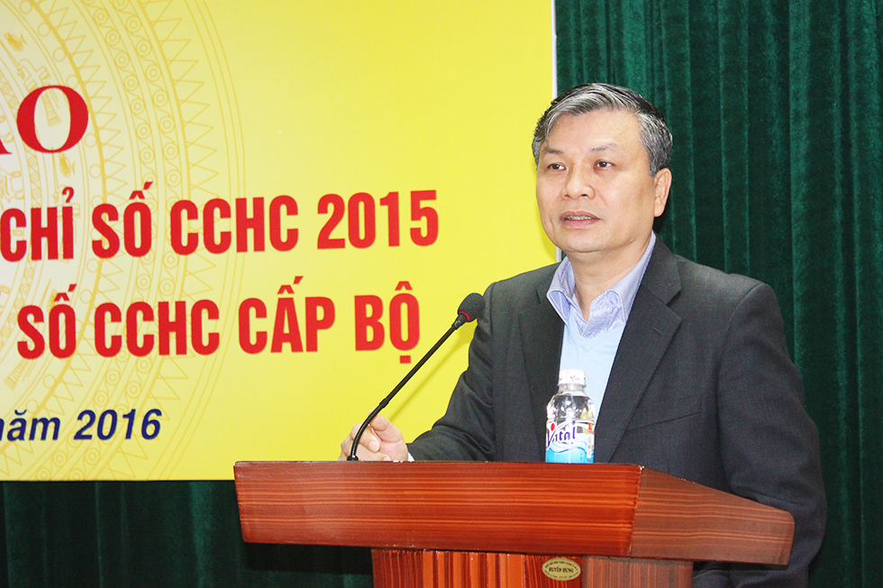 Hội thảo triển khai Kế hoạch xác định Chỉ số cải cách hành chính năm 2015 và góp ý sửa đổi, bổ sung hoàn thiện Chỉ số cải cách hành chính cấp bộ