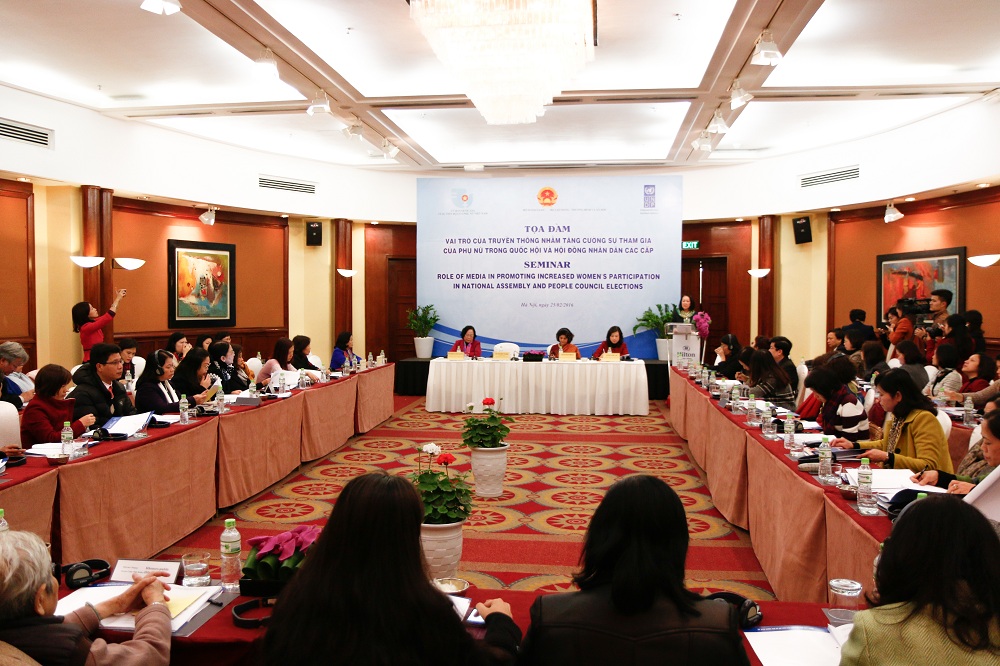 Đẩy mạnh truyền thông nâng cao tỷ lệ phụ nữ tham gia vào các cơ quan dân cử
