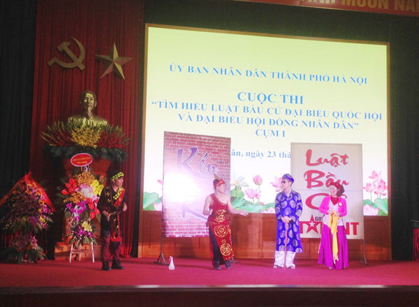 Hà Nội: Thi “Tìm hiểu Luật Bầu cử đại biểu Quốc hội và đại biểu HĐND”