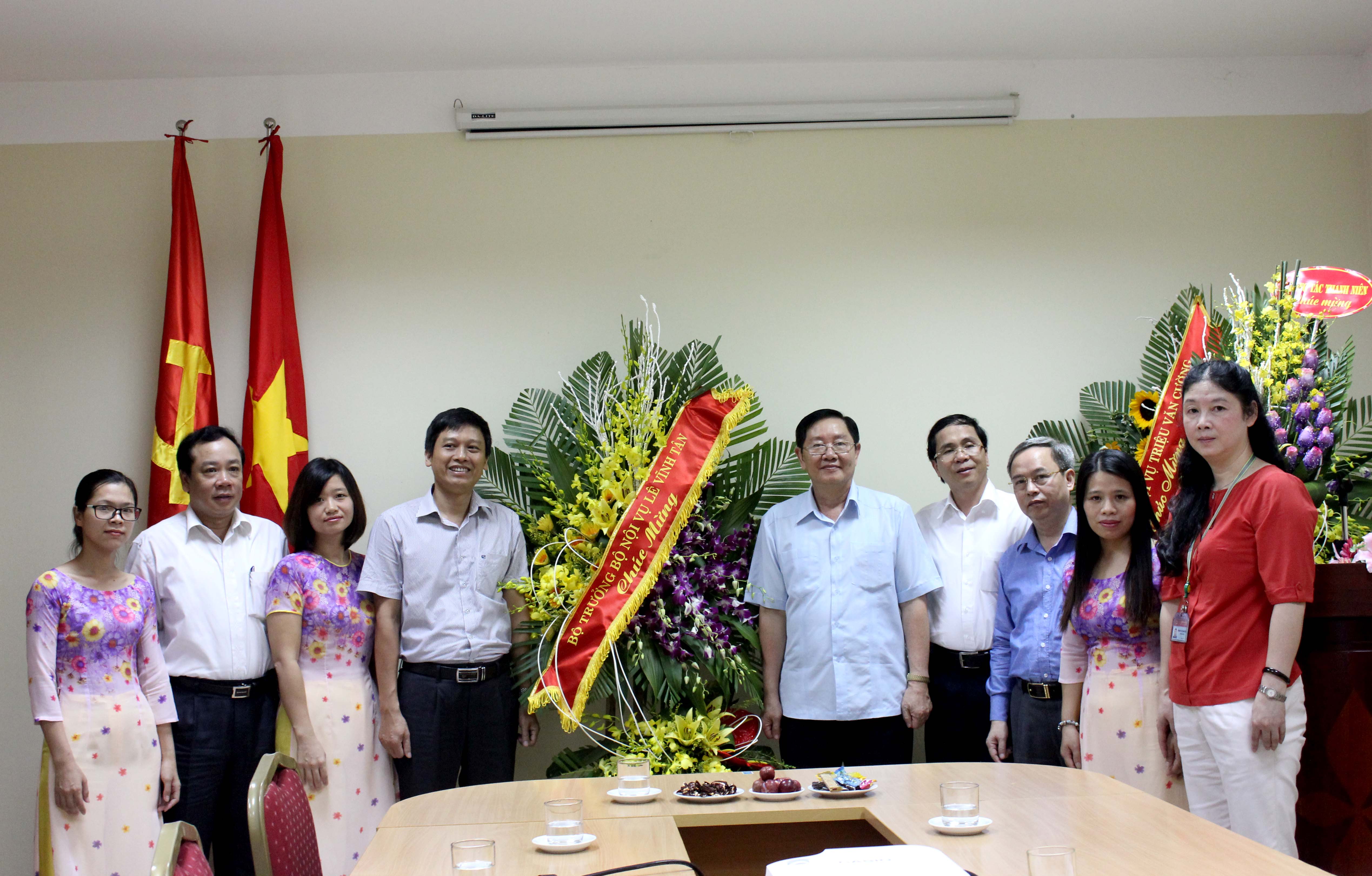 Bộ trưởng Bộ Nội vụ Lê Vĩnh Tân chúc mừng Trung tâm Thông tin  nhân kỷ niệm ngày Báo chí cách mạng Việt Nam 21/6