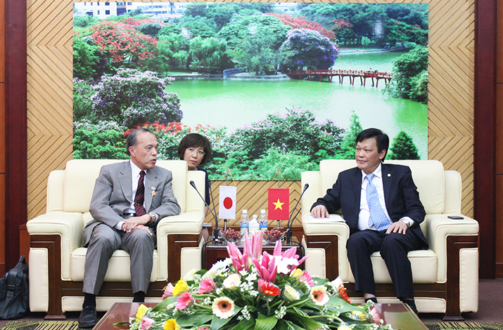 Thứ trưởng Bộ Nội vụ Nguyễn Duy Thăng tiếp xã giao Ủy viên Cơ quan Nhân sự Quốc gia Nhật Bản