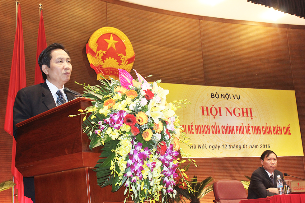 Tinh giản biên chế năm 2015, 2016  và công tác cải cách hành chính tại các bộ, ngành, địa phương