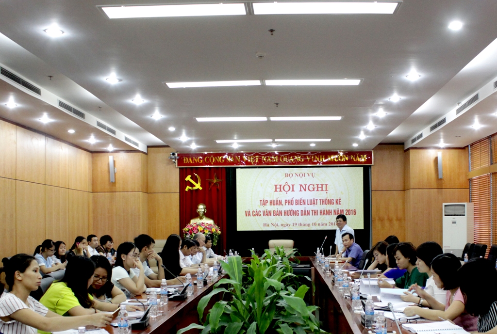 Hội nghị tập huấn, phổ biến Luật Thống kê và các văn bản hướng dẫn thi hành