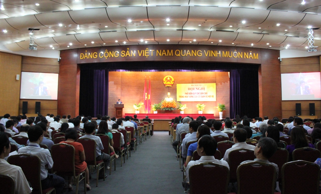 Hội nghị phổ biến Quy chế thực hiện dân chủ trong hoạt động của cơ quan Bộ Nội vụ