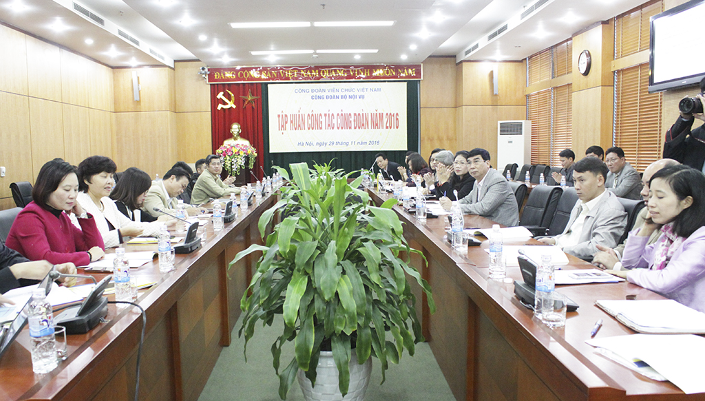 Công đoàn Bộ Nội vụ: Tập huấn công tác Công đoàn năm 2016