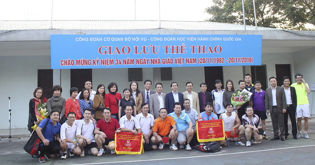 Giao lưu thể thao và văn nghệ chào mừng kỷ niệm 34 năm ngày Nhà giáo Việt Nam (20/11/1982 – 20/11/2016)