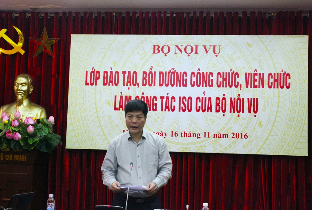 Bộ Nội vụ tổ chức Lớp đào tạo, bồi dưỡng công chức, viên chức làm công tác ISO