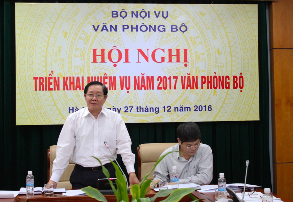 Văn phòng Bộ Nội vụ tổ chức Hội nghị triển khai nhiệm vụ năm 2017 