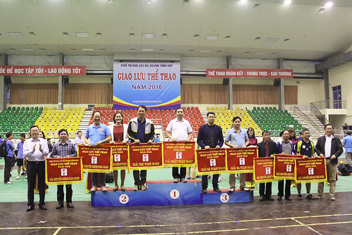 Giao lưu thể thao Khối Thi đua các Bộ, ngành Tổng hợp năm 2016