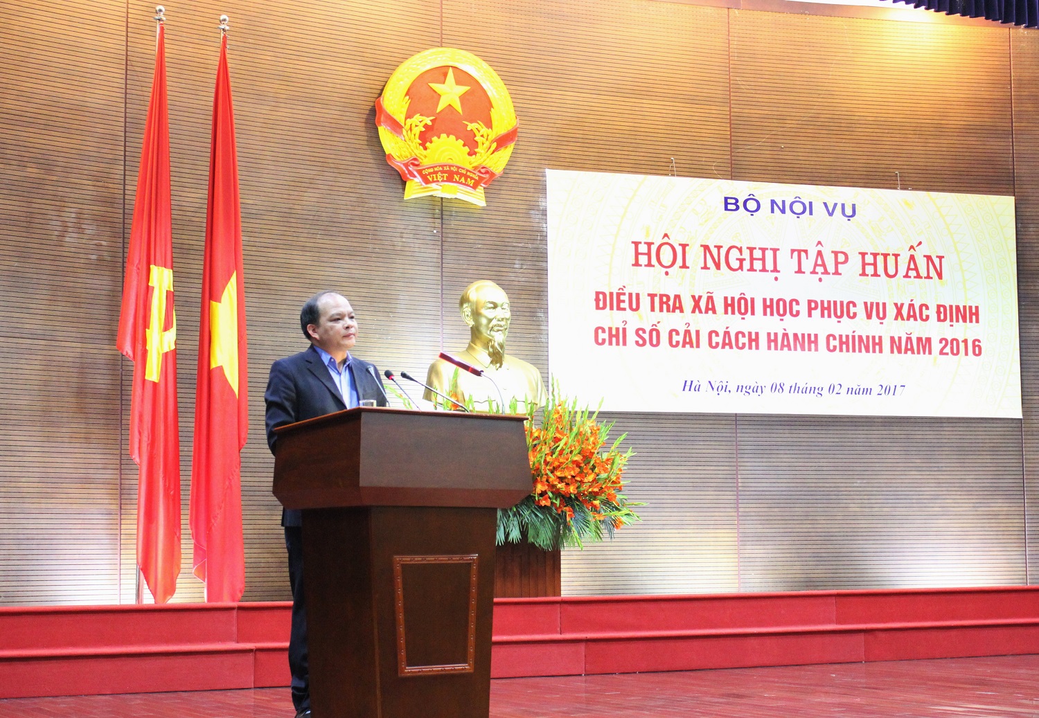 Hội nghị tập huấn điều tra xã hội học phục vụ xác định Chỉ số cải cách hành chính năm 2016