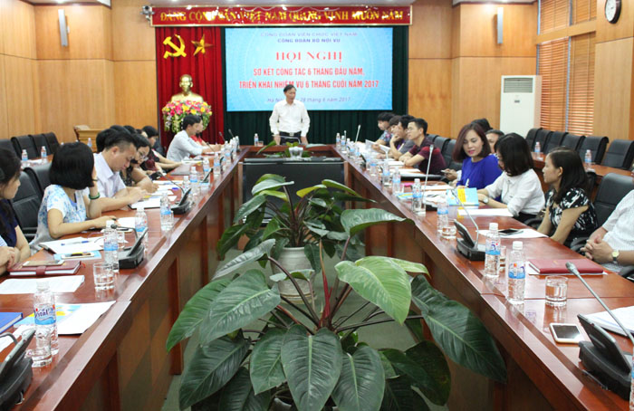 Công đoàn Bộ Nội vụ sơ kết công tác 6 tháng đầu năm, triển khai nhiệm vụ công tác 6 tháng cuối năm 2017