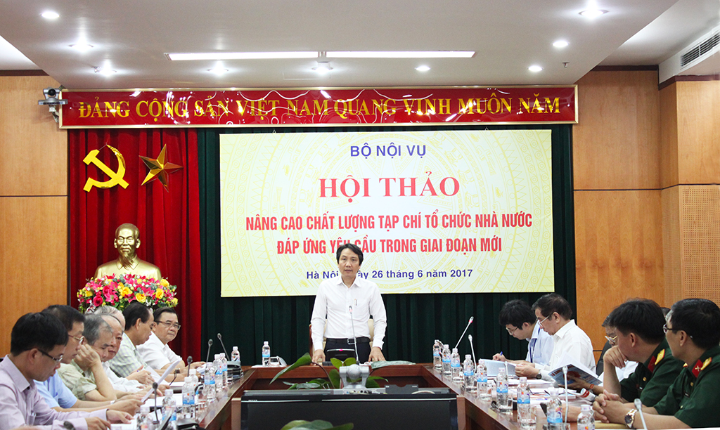 Hội thảo “Nâng cao chất lượng Tạp chí Tổ chức nhà nước đáp ứng yêu cầu trong giai đoạn mới”
