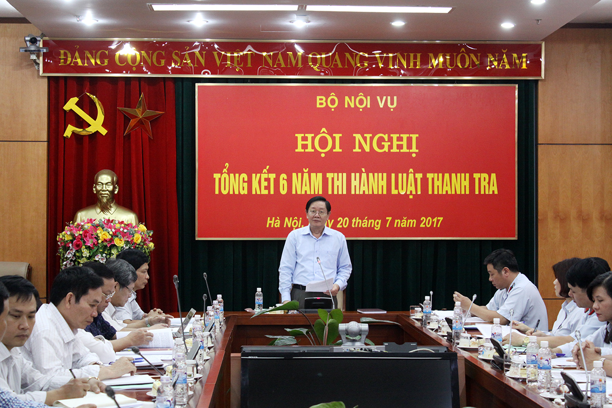 Hội nghị tổng kết 6 năm thi hành Luật Thanh tra