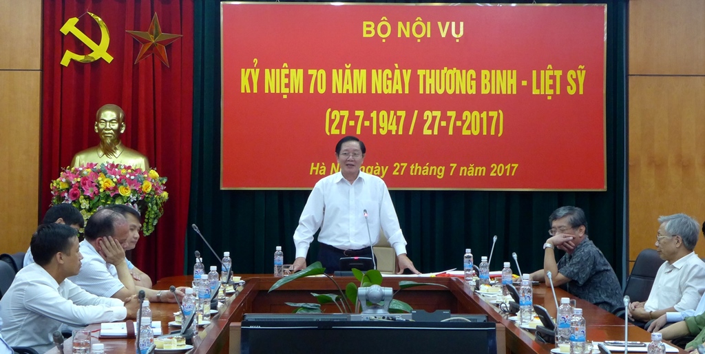 Bộ Nội vụ tổ chức buổi gặp mặt, tri ân các thương binh, con gia đình liệt sỹ 