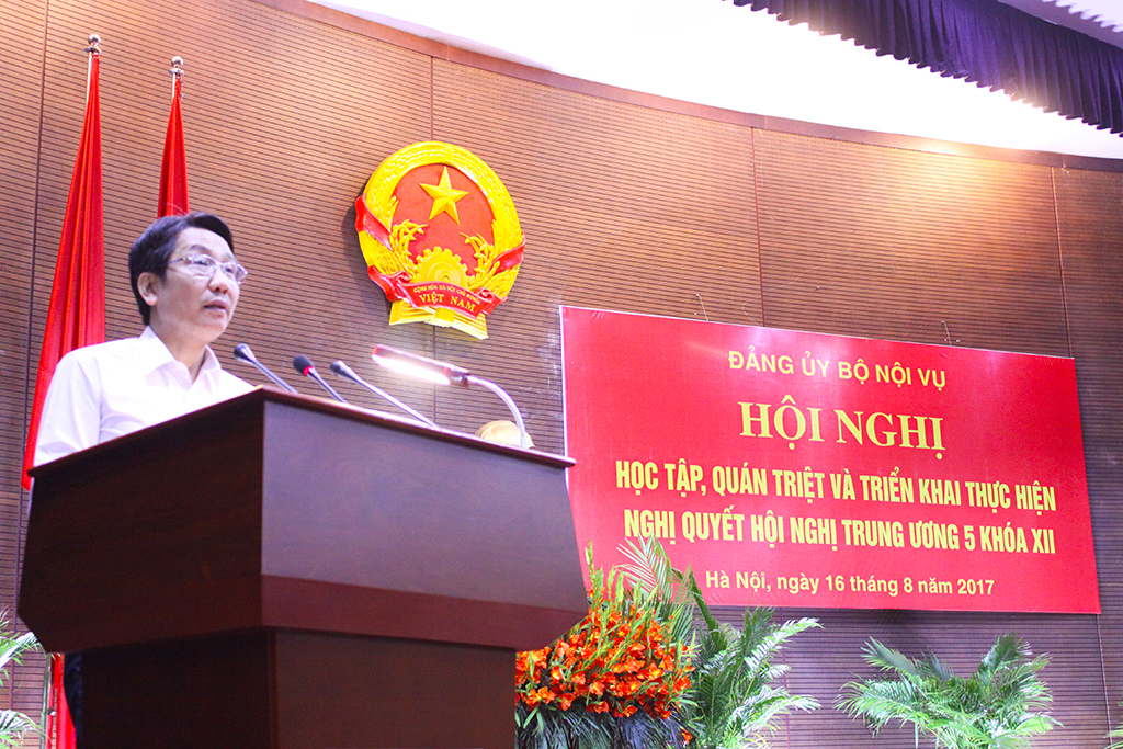 Hội nghị học tập, quán triệt và triển khai thực hiện Nghị quyết Hội nghị Trung ương 5 Khóa XII của Đảng