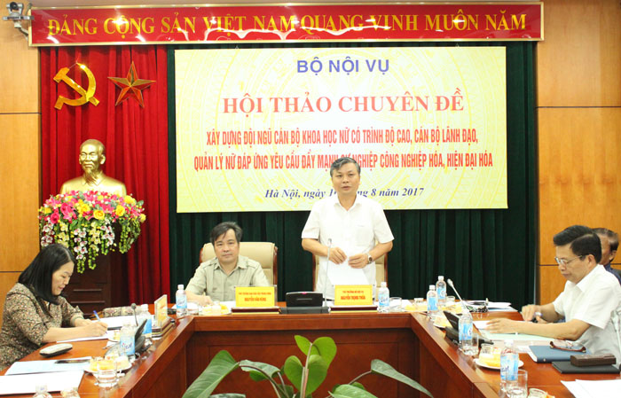 Hội thảo chuyên đề về xây dựng đội ngũ cán bộ khoa học nữ có trình độ cao, đáp ứng yêu cầu đẩy mạnh sự nghiệp công nghiệp hóa, hiện đại hóa