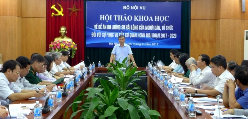 Hội thảo khoa học về Đề án Đo lường sự hài lòng của người dân, tổ chức đối với sự phục vụ của cơ quan hành chính nhà nước, giai đoạn 2017-2020