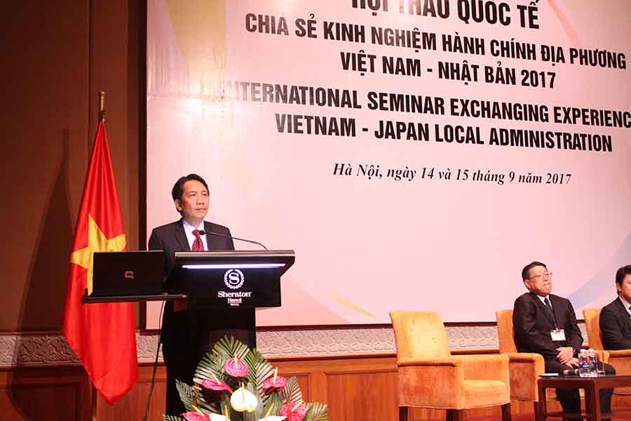  Hội thảo quốc tế chia sẻ kinh nghiệm hành chính địa phương Việt Nam - Nhật Bản 2017