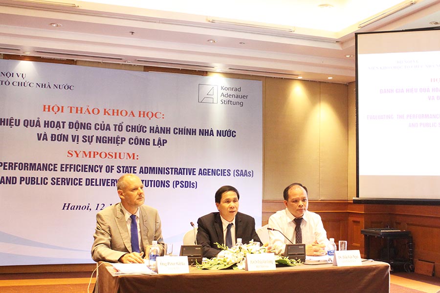 Hội thảo khoa học “Đánh giá hiệu quả hoạt động của tổ chức hành chính Nhà nước và đơn vị sự nghiệp công lập”