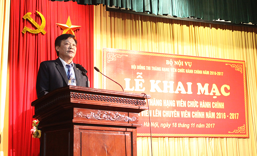 Khai mạc Kỳ thi thăng hạng viên chức hành chính từ chuyên viên lên chuyên viên chính năm 2016 – 2017