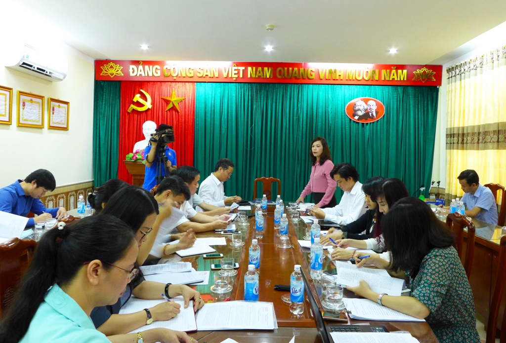 Đoàn khảo sát, đánh giá của Bộ Nội vụ làm việc với tỉnh Thái Bình về công tác cán bộ nữ
