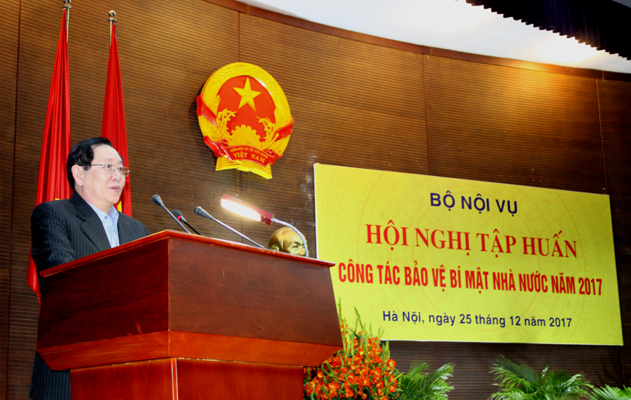 Hội nghị tập huấn công tác bảo vệ bí mật nhà nước năm 2017