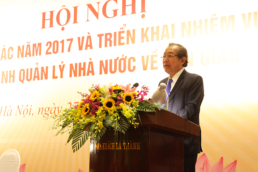 Hội nghị tổng kết công tác năm 2017 và triển khai nhiệm vụ năm 2018 ngành quản lý nhà nước về tôn giáo