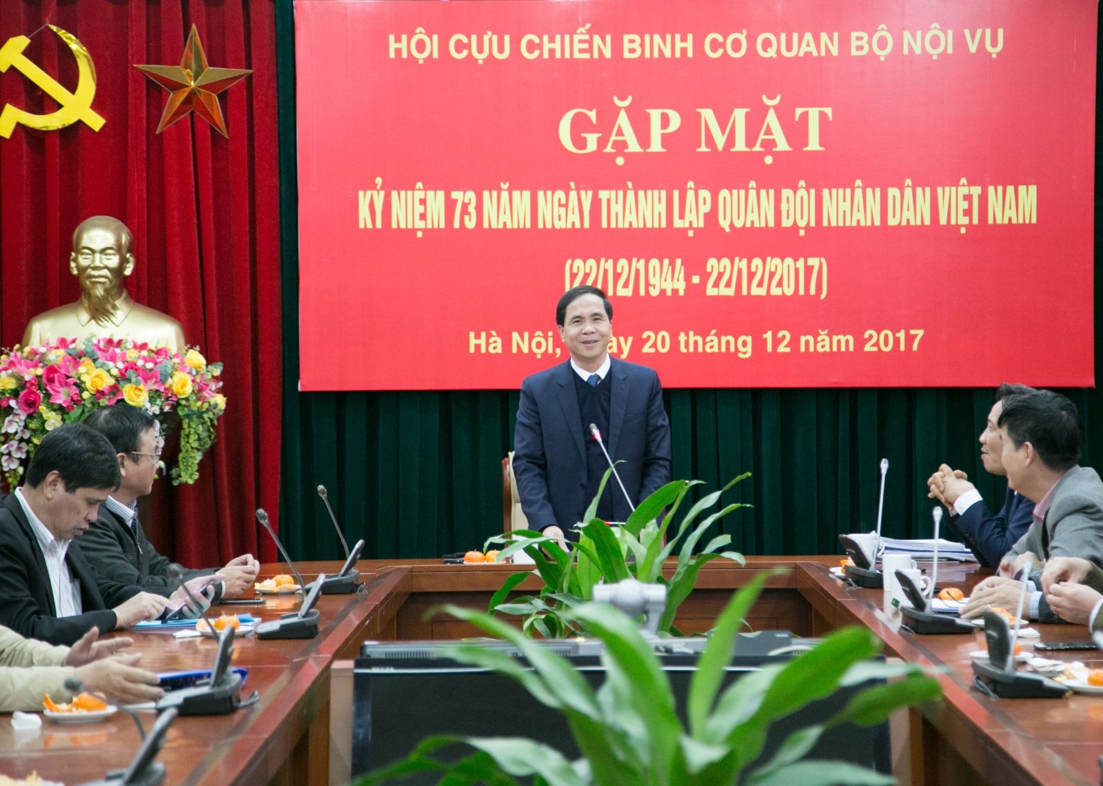 Hội Cựu chiến binh cơ quan Bộ Nội vụ gặp mặt kỷ niệm 73 năm ngày thành lập Quân đội nhân dân Việt Nam