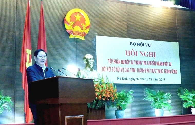 Khai mạc Hội nghị tập huấn nghiệp vụ thanh tra chuyên ngành Nội vụ