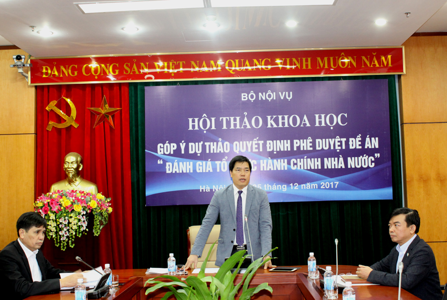 Hội thảo khoa học góp ý dự thảo Quyết định phê duyệt Đề án “Đánh giá tổ chức hành chính nhà nước”