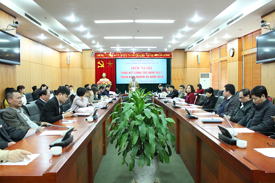 Công đoàn cơ quan Bộ Nội vụ: Hội nghị tổng kết công tác năm 2017 và triển khai nhiệm vụ năm 2018