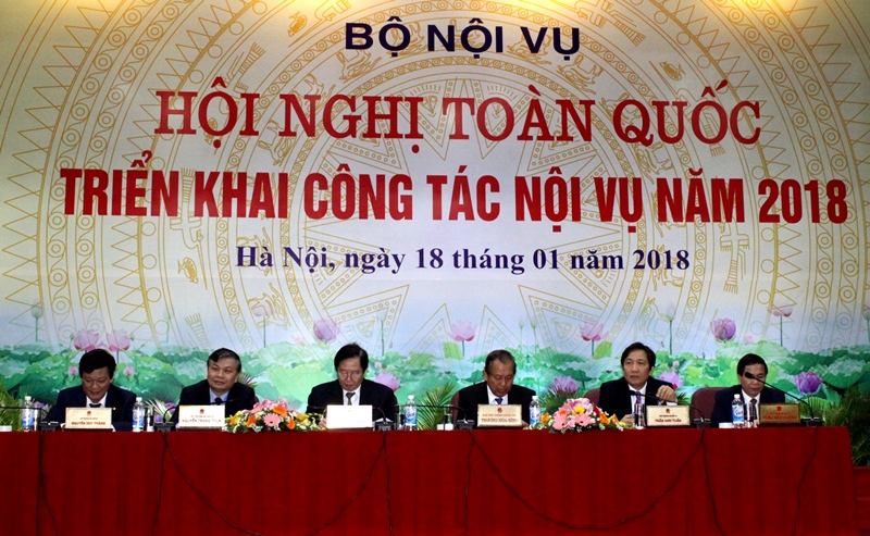 Hội nghị toàn quốc triển khai công tác ngành Nội vụ năm 2018