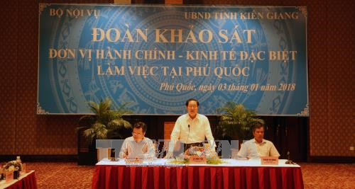 Khảo sát về đề án thành lập Đặc khu Phú Quốc