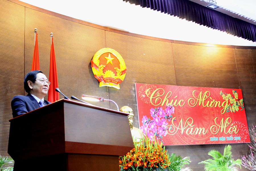 Bộ trưởng Lê Vĩnh Tân gặp mặt cán bộ, công chức, viên chức, người lao động đầu Xuân năm mới 2018