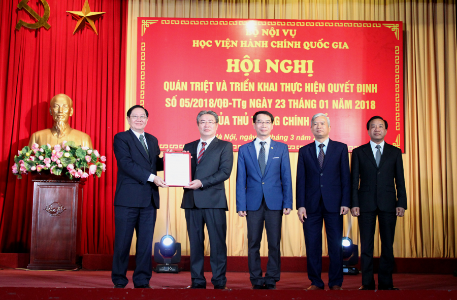Học viện Hành chính Quốc gia: Hội nghị quán triệt và triển khai thực hiện Quyết định số 05/2018/QĐ-TTg ngày 23/01/2018 của Thủ tướng Chính phủ