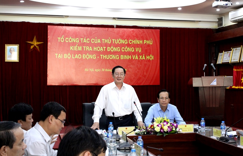 Kiểm tra hoạt động công vụ tại Bộ Lao động - Thương binh và Xã hội
