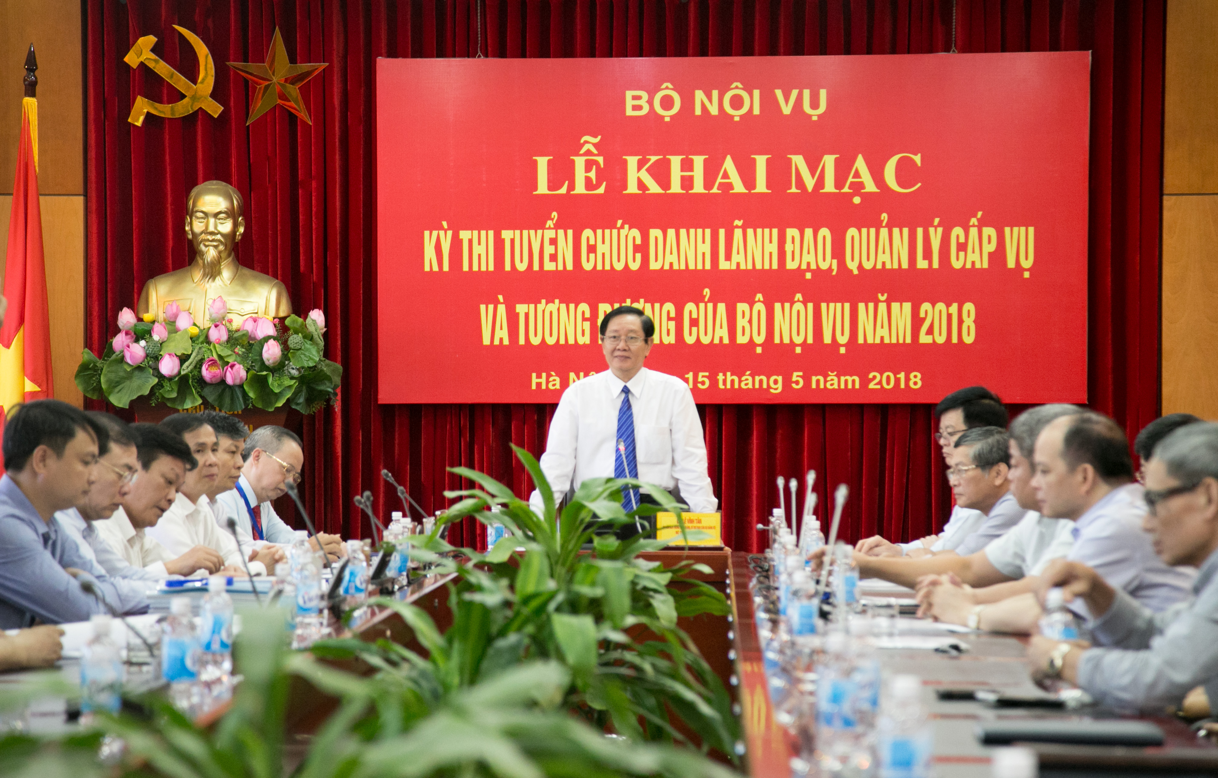 Khai mạc kỳ thi tuyển chức danh lãnh đạo, quản lý cấp Vụ và tương đương năm 2018 của Bộ Nội vụ