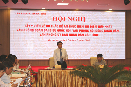 Lấy ý kiến về hợp nhất 3 văn phòng tham mưu cấp tỉnh
