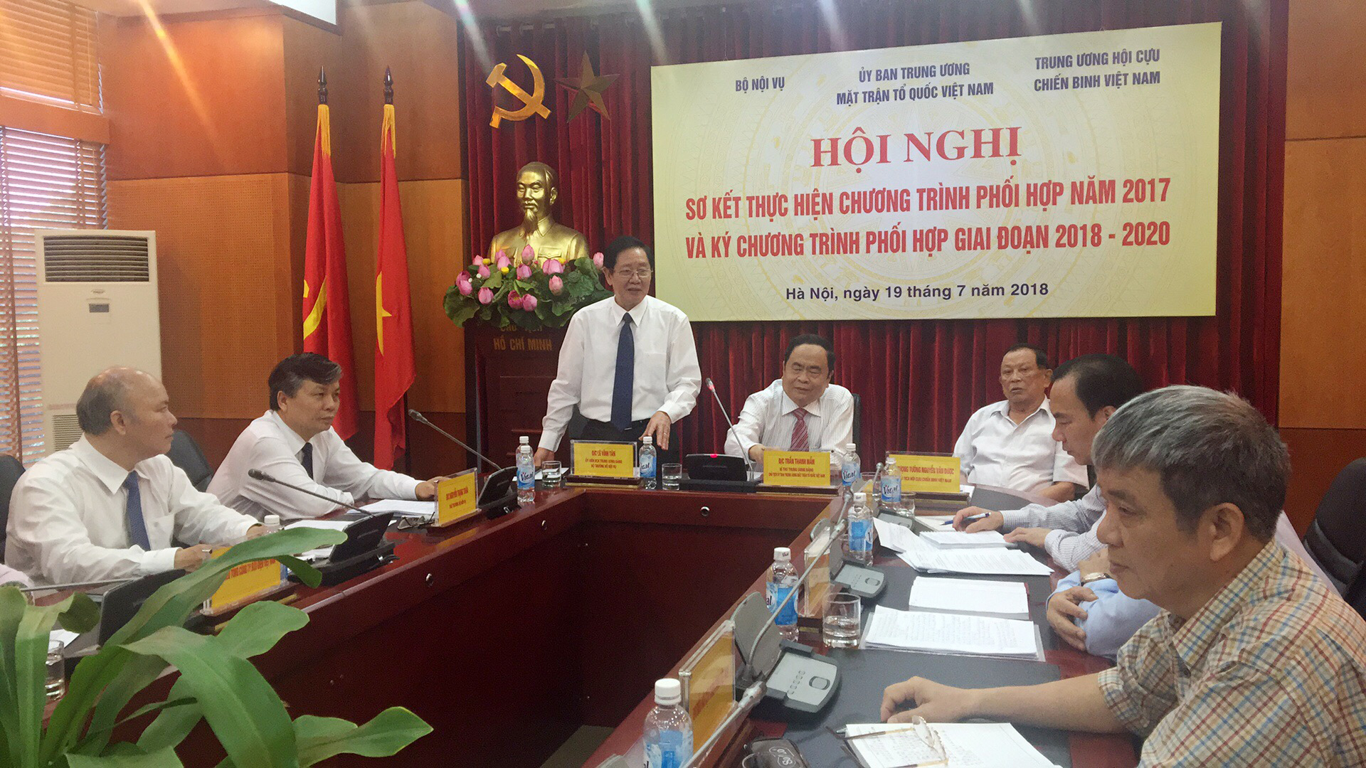 Hội nghị sơ kết thực hiện Chương trình phối hợp năm 2017 giữa Bộ Nội vụ, Ủy ban Trung ương Mặt trận Tổ quốc Việt Nam và Trung ương Hội Cựu chiến binh Việt Nam