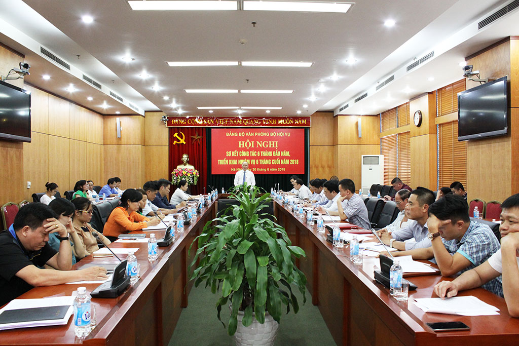 Đảng bộ Văn phòng Bộ: Sơ kết công tác 06 tháng đầu năm, triển khai nhiệm vụ 6 tháng cuối năm 2018