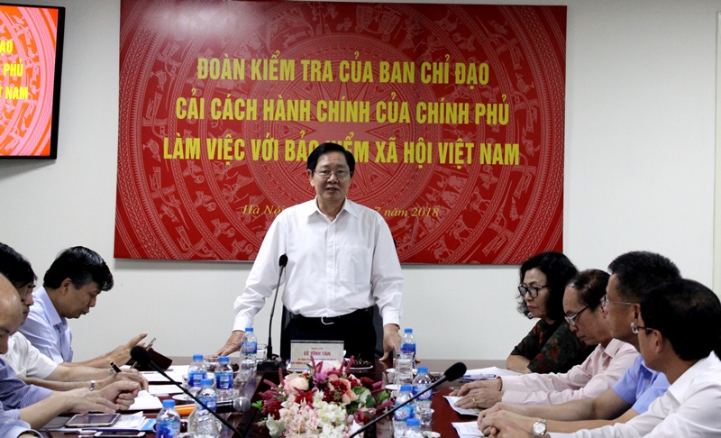 Kiểm tra công tác cải cách hành chính tại Bảo hiểm xã hội Việt Nam