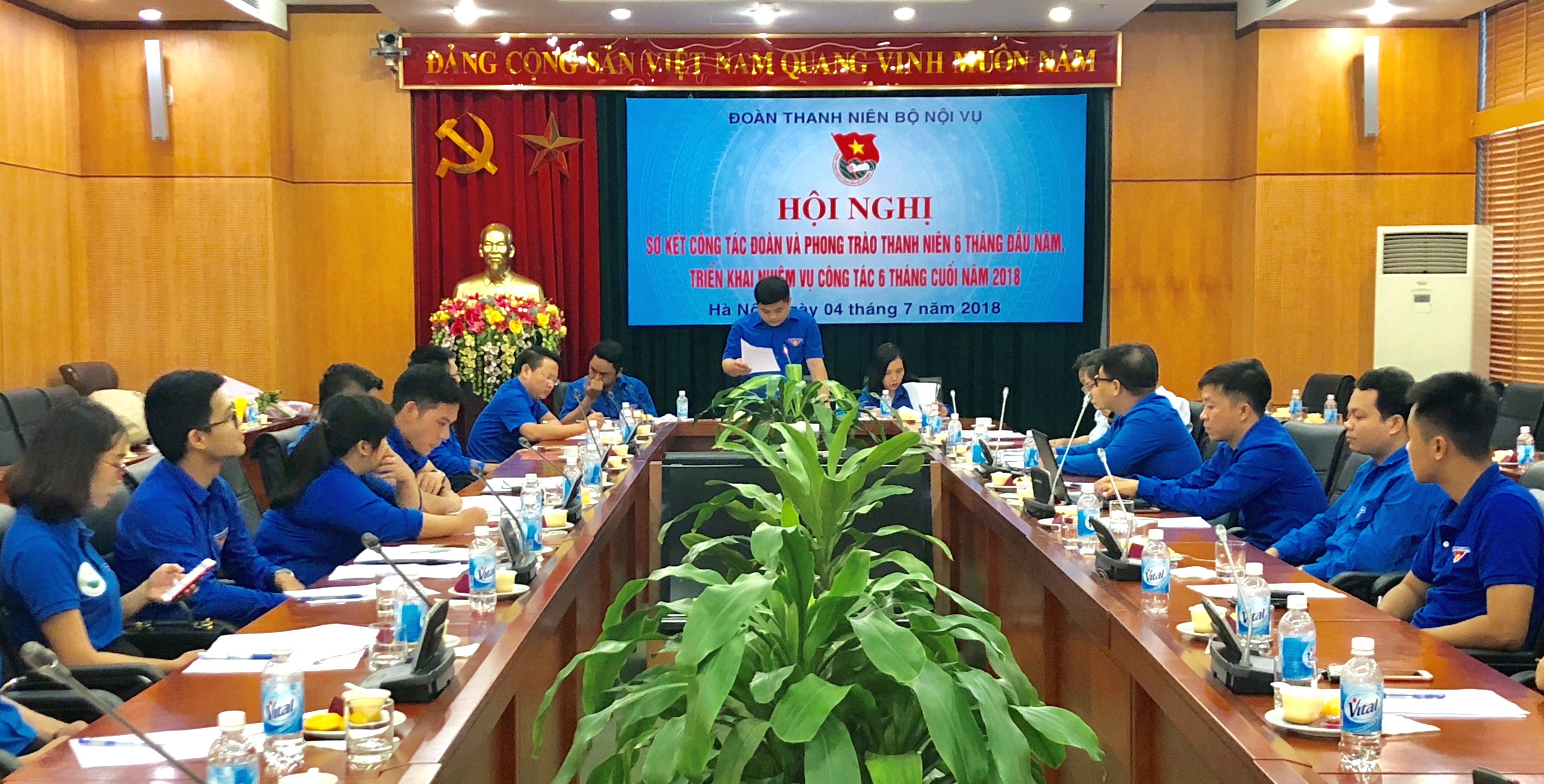 Hội nghị Sơ kết công tác Đoàn và phong trào thanh niên Bộ Nội vụ 6 tháng đầu năm, triển khai nhiệm vụ công tác 6 tháng cuối năm 2018