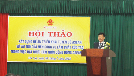 Hội thảo Xây dựng Đề án "Tăng cường vai trò của nền công vụ làm chất xúc tác trong việc đạt được tầm nhìn cộng đồng Asean 2025"